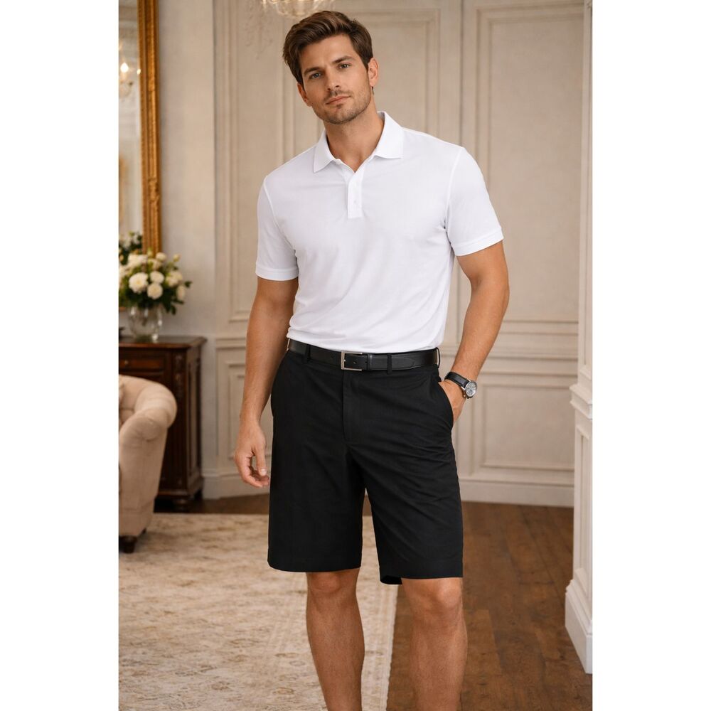 Footjoy FJ Men's Lightweight Performance Golf Shorts Black Size 36